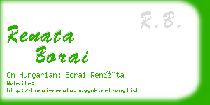 renata borai business card